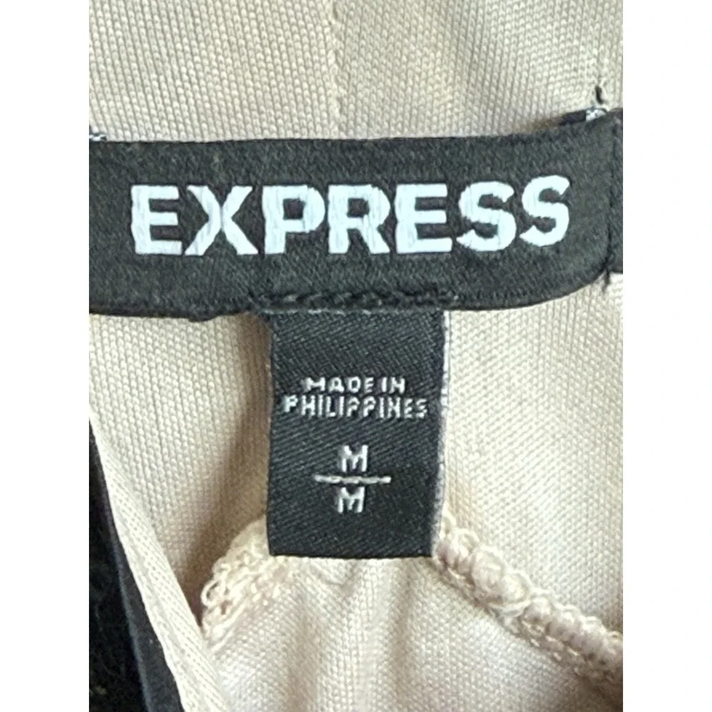 Express Sequin Mini Dress Size Medium M Black Y2K Shirt Western Rodeo Festival - Picture 3 of 7